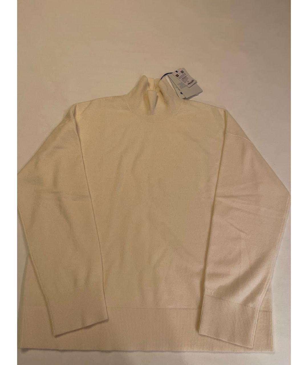 BURBERRY Бежевый кашемировый джемпер / свитер, фото 5