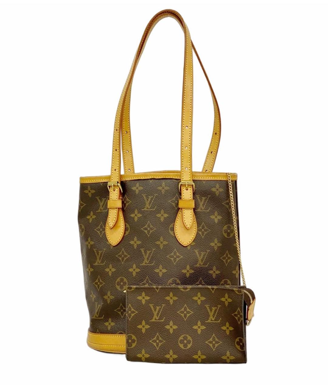 LOUIS VUITTON Коричневая сумка с короткими ручками, фото 1