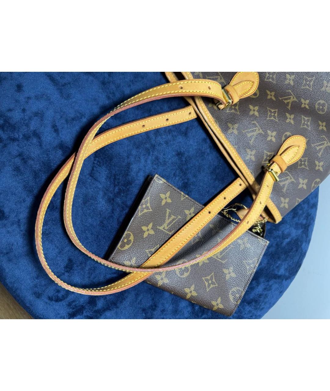 LOUIS VUITTON Коричневая сумка с короткими ручками, фото 5