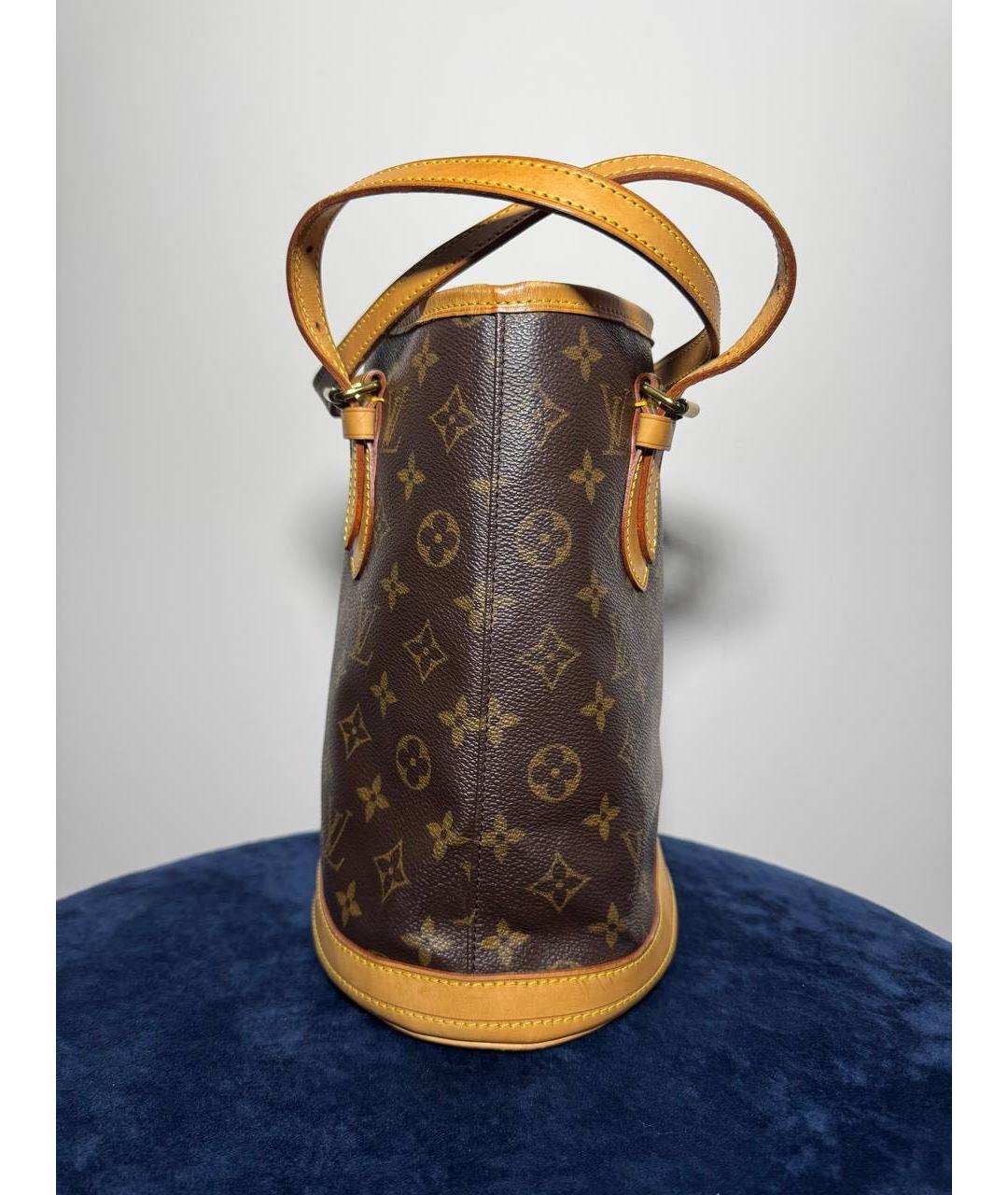 LOUIS VUITTON Коричневая сумка с короткими ручками, фото 3