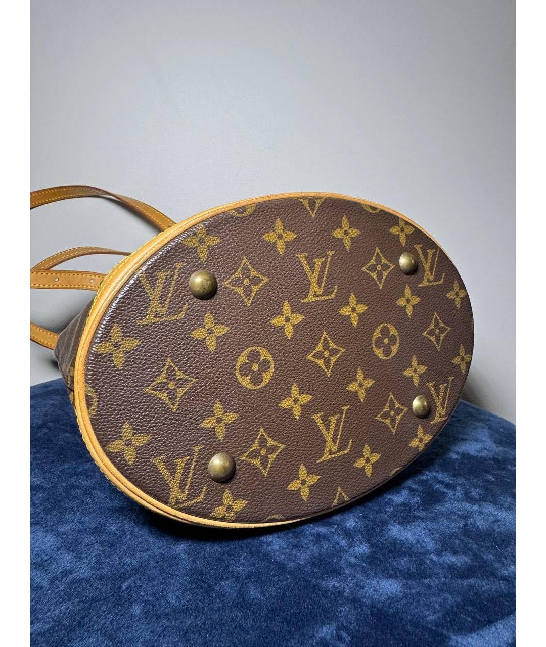 LOUIS VUITTON Коричневая сумка с короткими ручками, фото 4