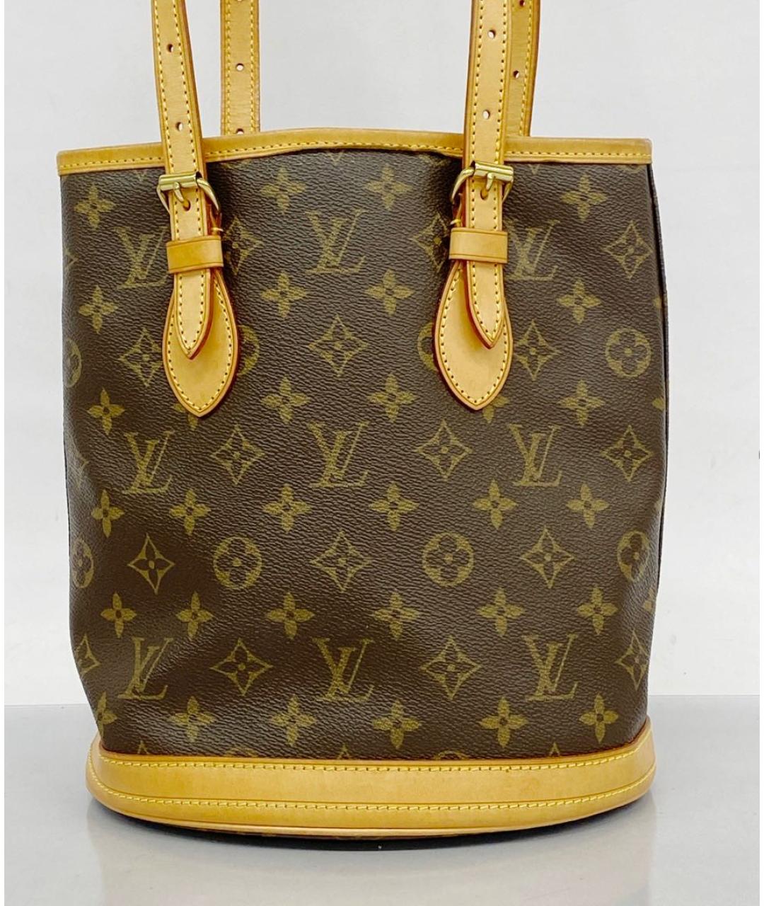 LOUIS VUITTON Коричневая сумка с короткими ручками, фото 6