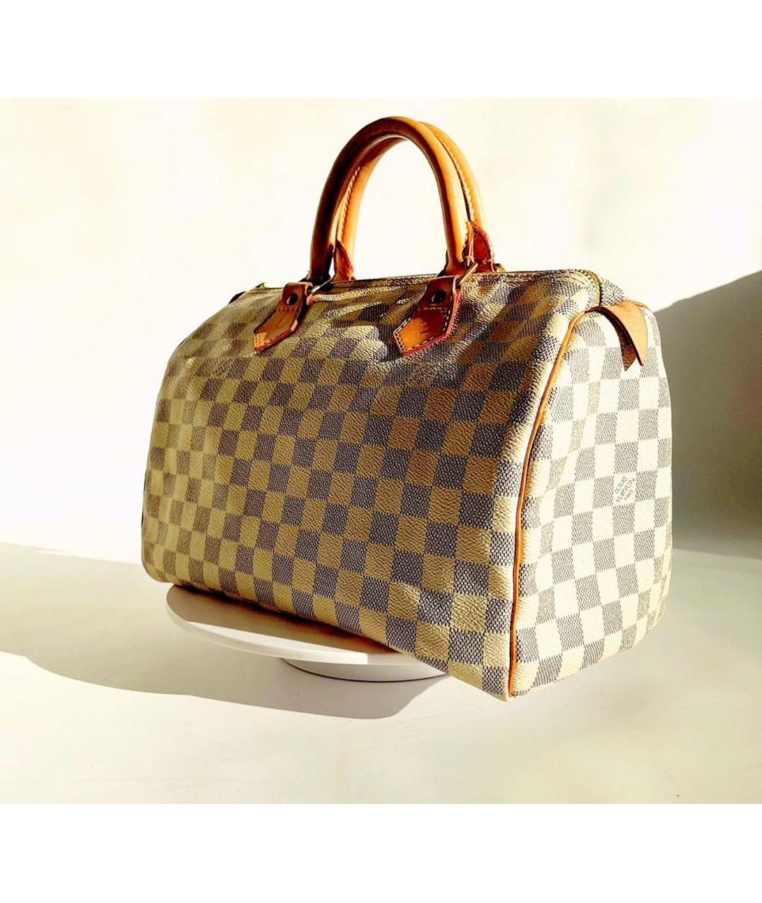 LOUIS VUITTON Белая сумка с короткими ручками, фото 2