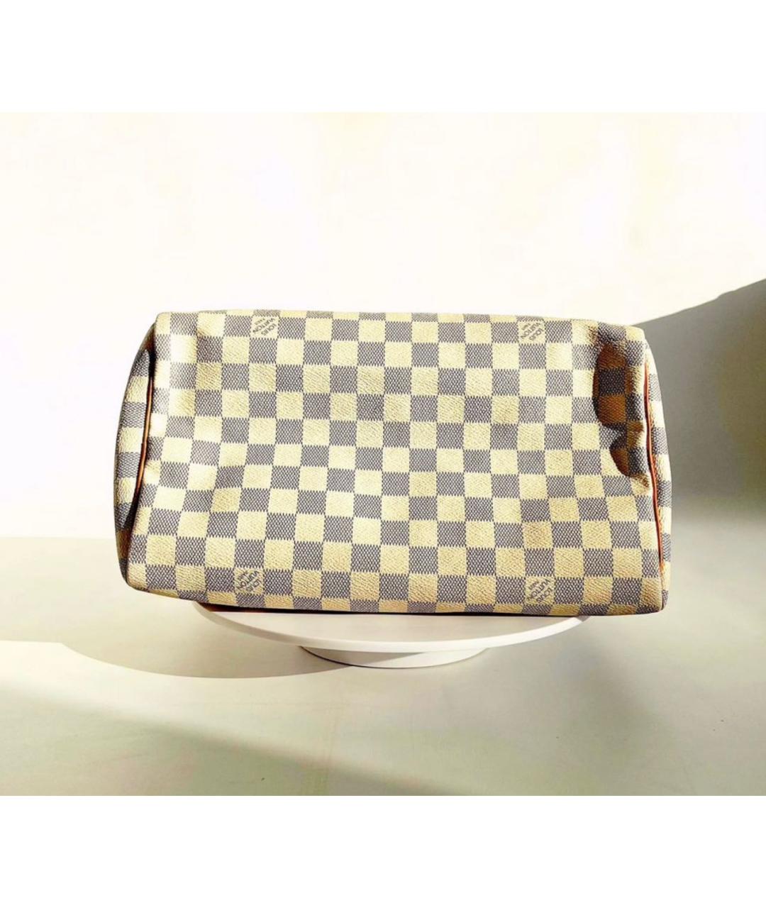 LOUIS VUITTON Белая сумка с короткими ручками, фото 6