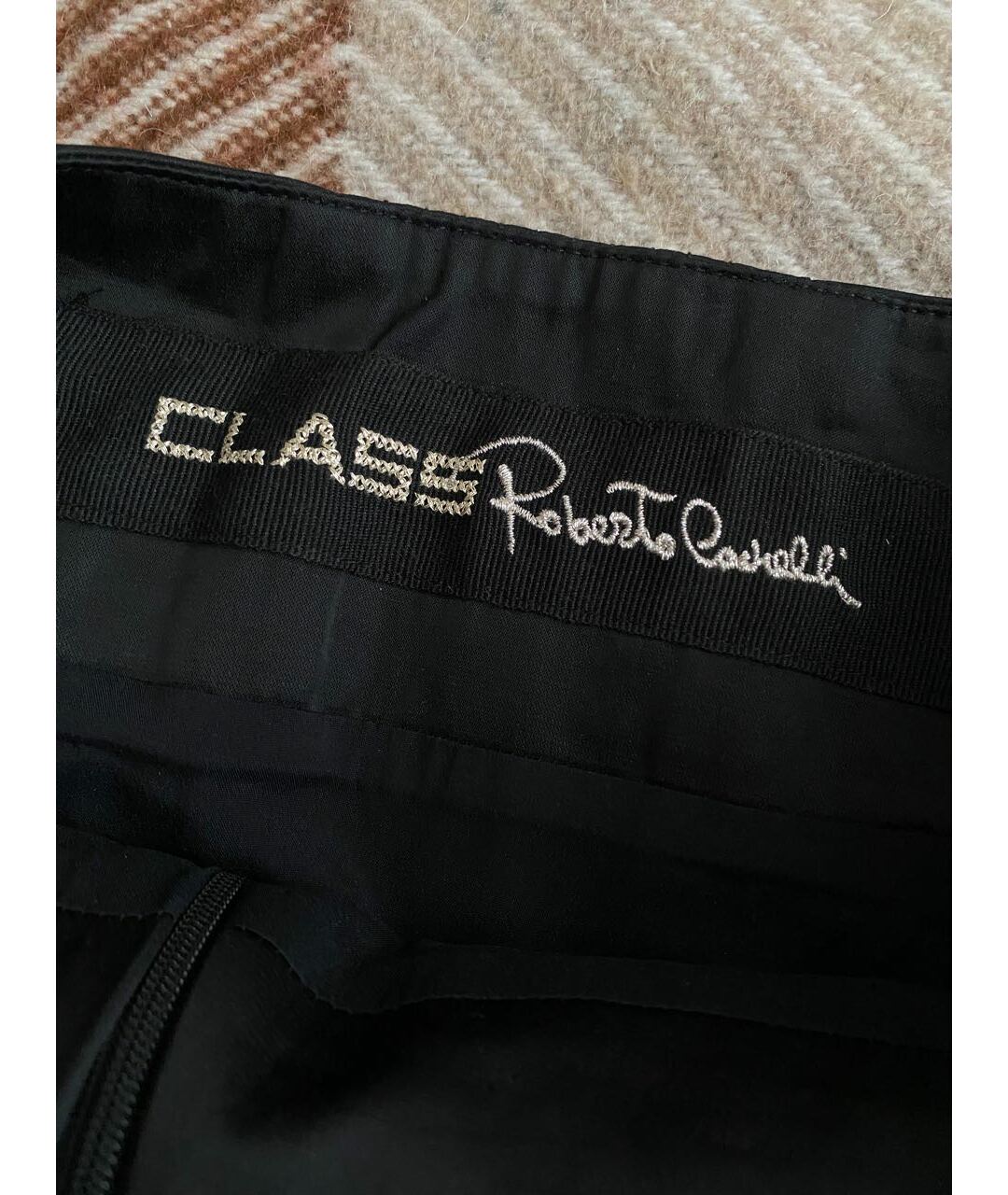 CAVALLI CLASS Черная вискозная юбка миди, фото 3