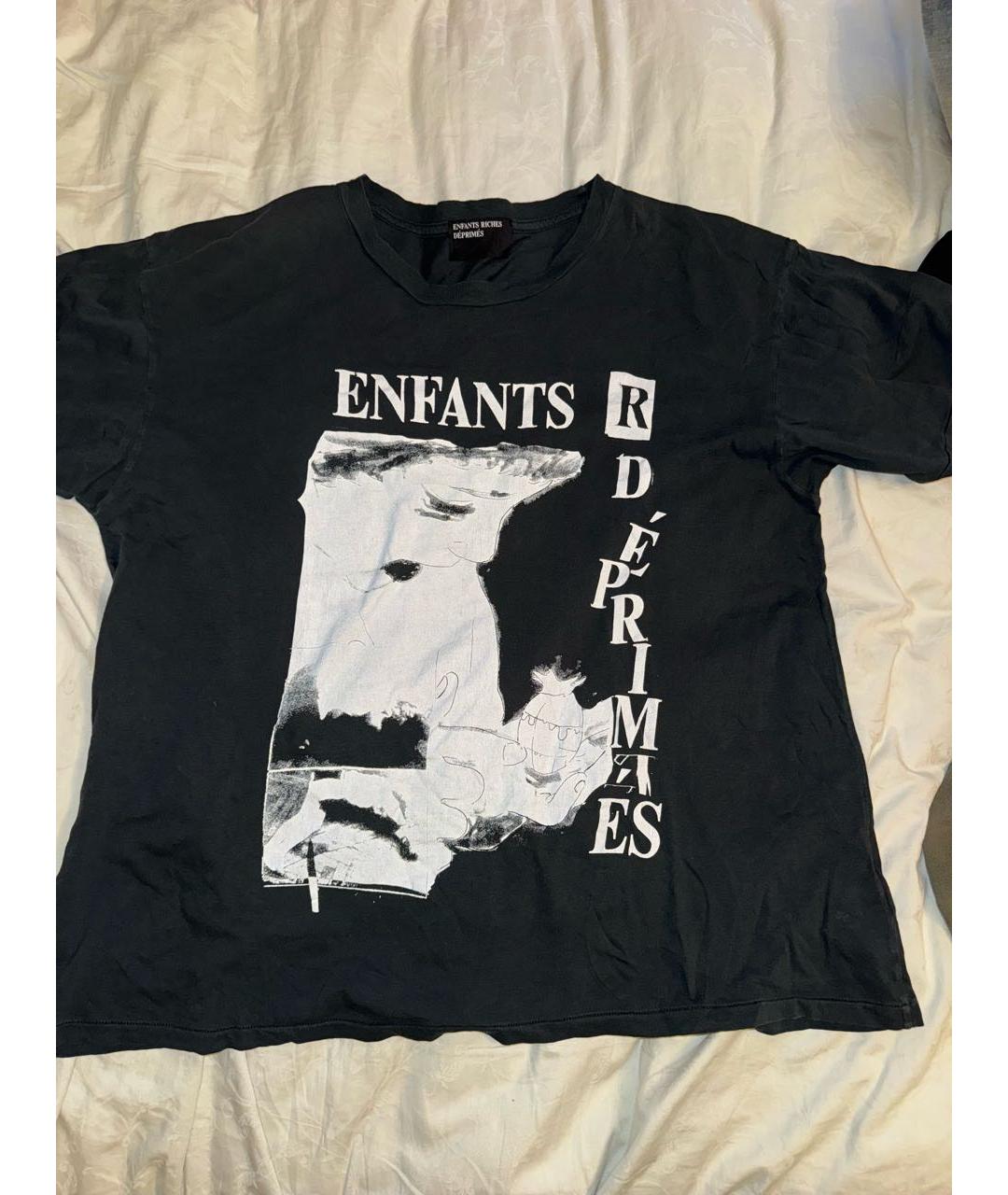 Enfants Riches Déprimés Темно-синяя хлопковая футболка, фото 5