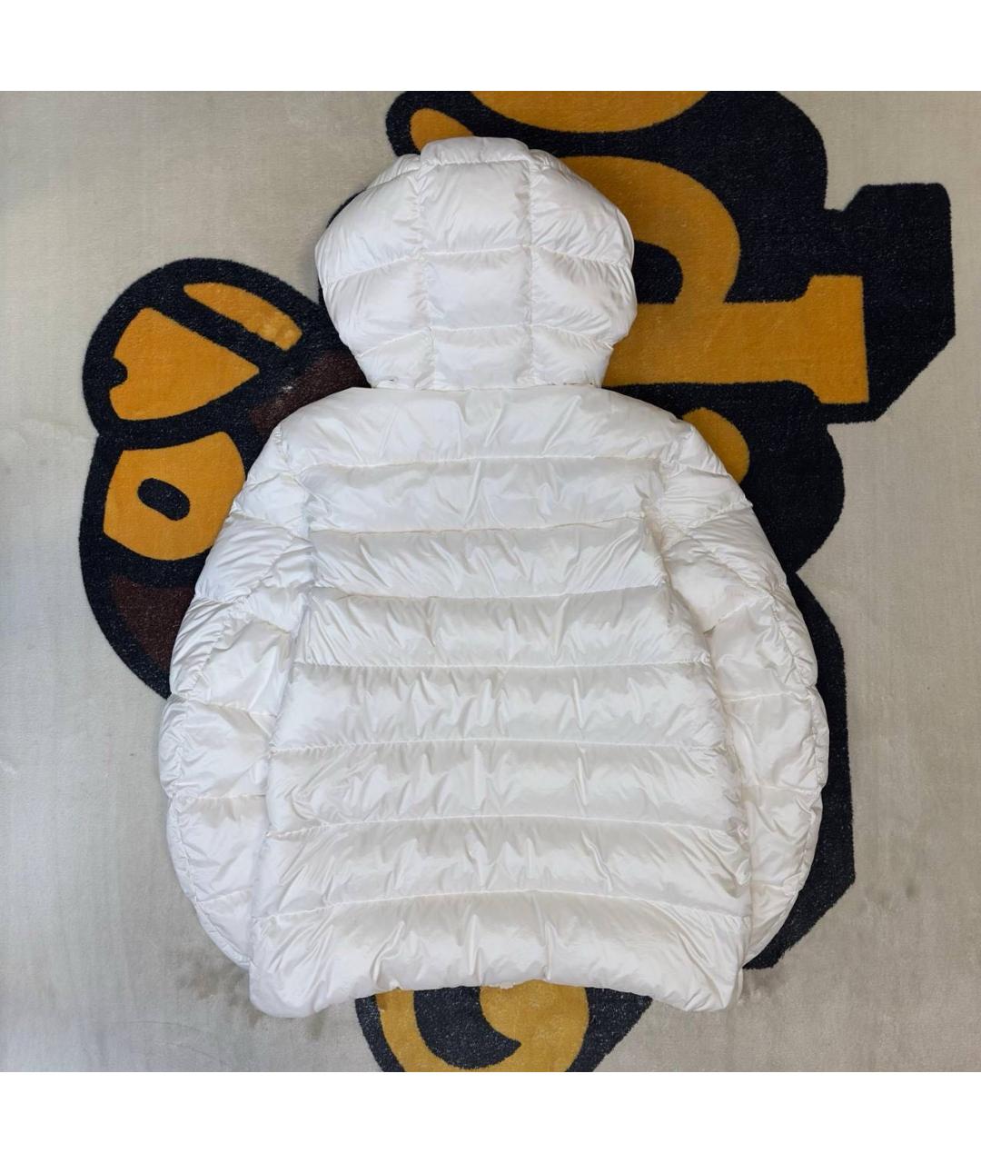 MONCLER Белый полиэстеровый пуховик, фото 2