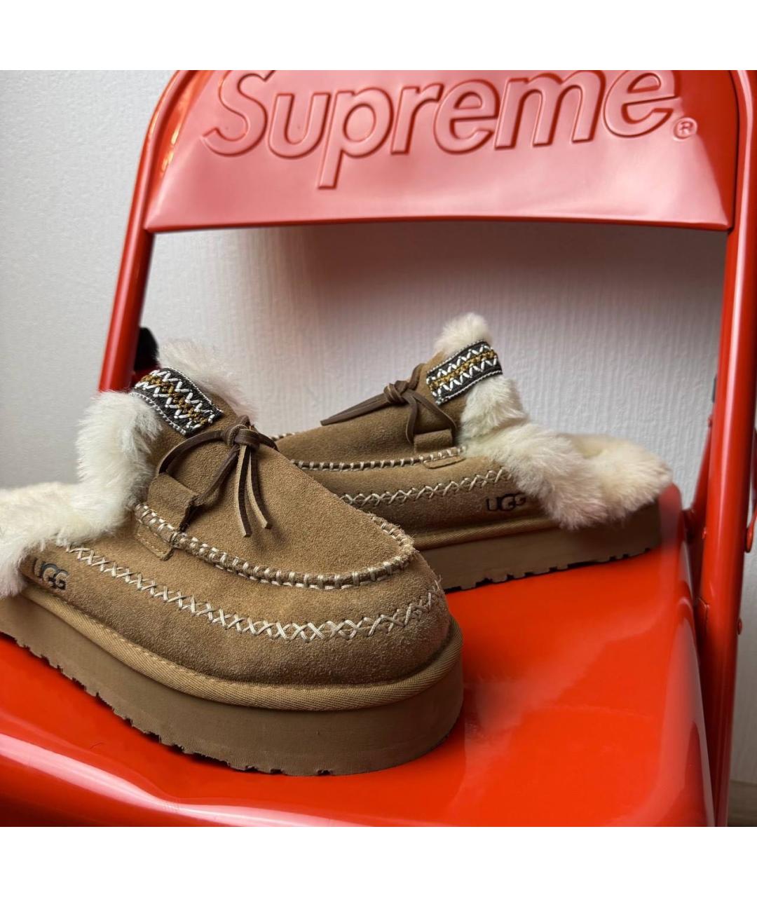 UGG AUSTRALIA Коричневые полусапоги, фото 2