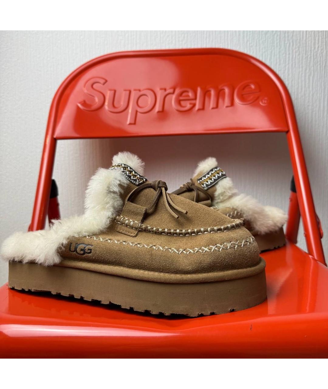 UGG AUSTRALIA Коричневые полусапоги, фото 6