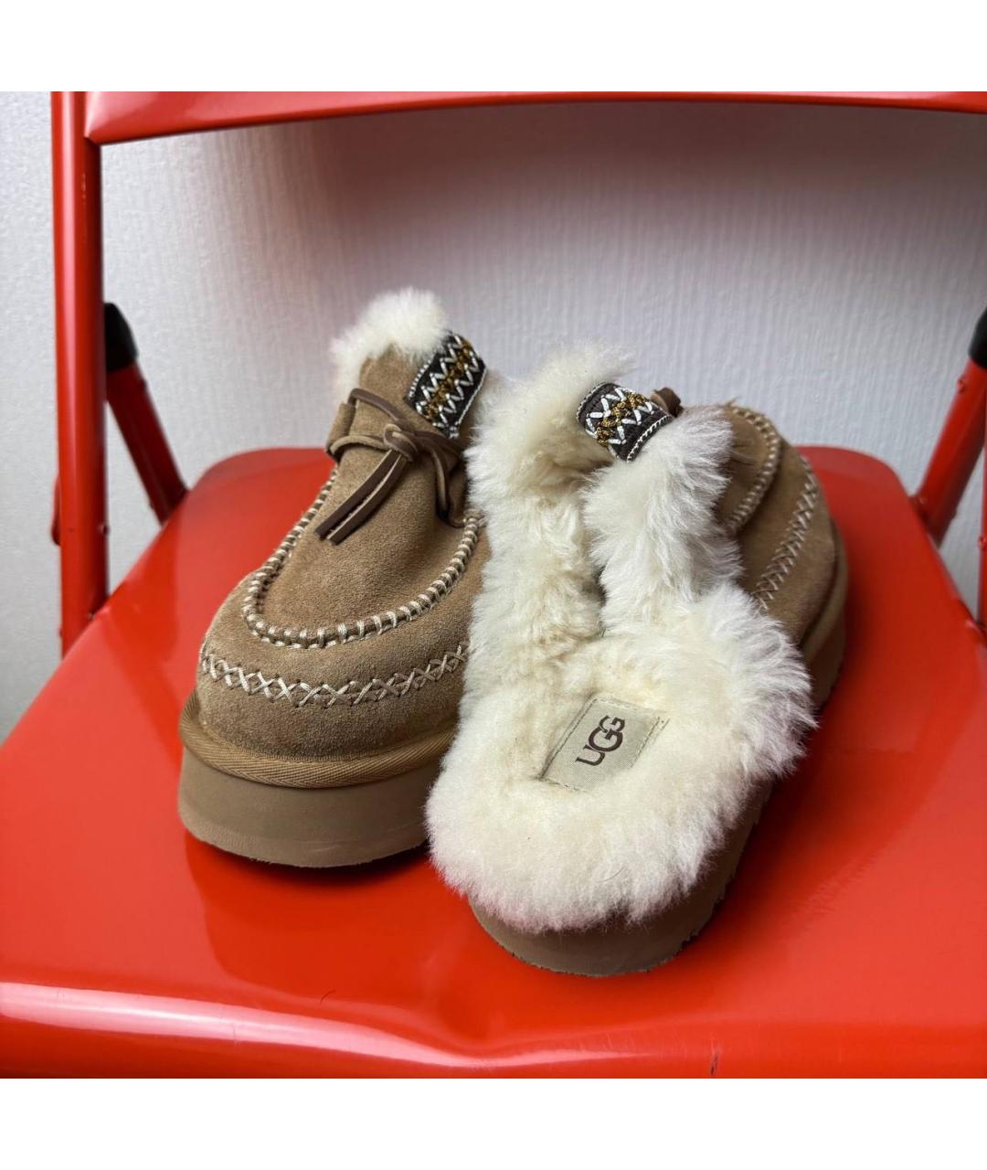 UGG AUSTRALIA Коричневые полусапоги, фото 3