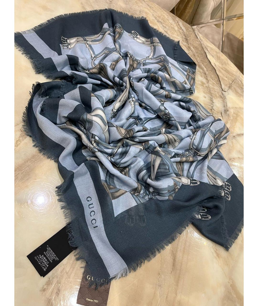 GUCCI Голубой платок, фото 2