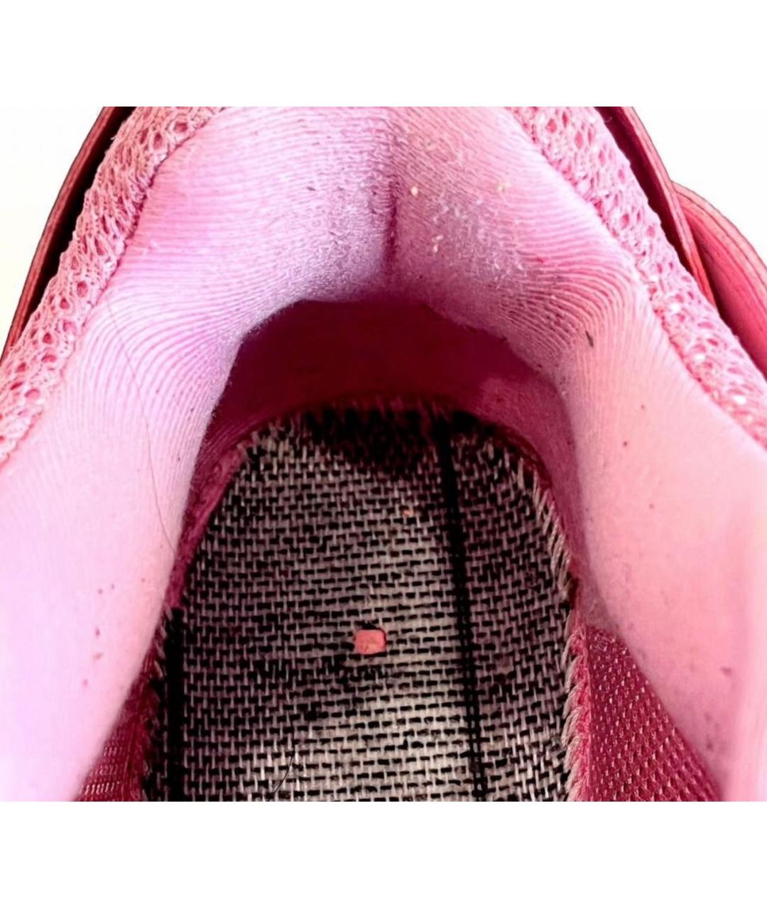 BALENCIAGA Розовые кожаные кроссовки, фото 5