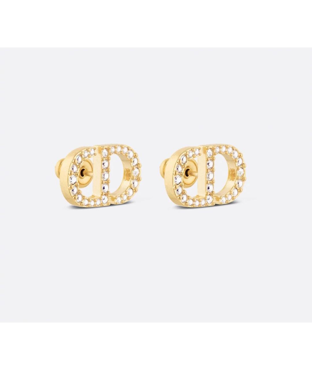 CHRISTIAN DIOR Золотые металлические серьги, фото 2
