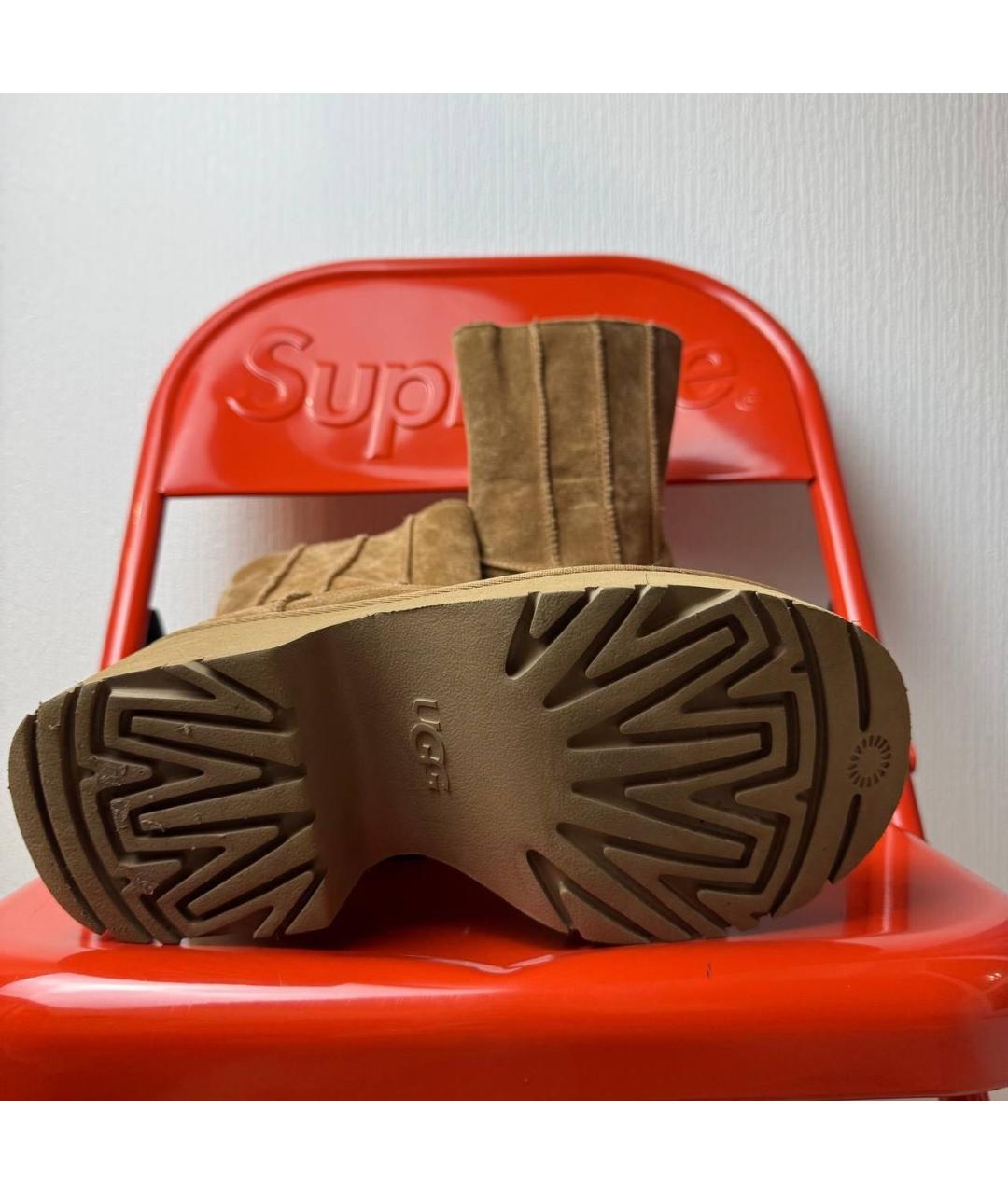 UGG AUSTRALIA Коричневые замшевые полусапоги, фото 5