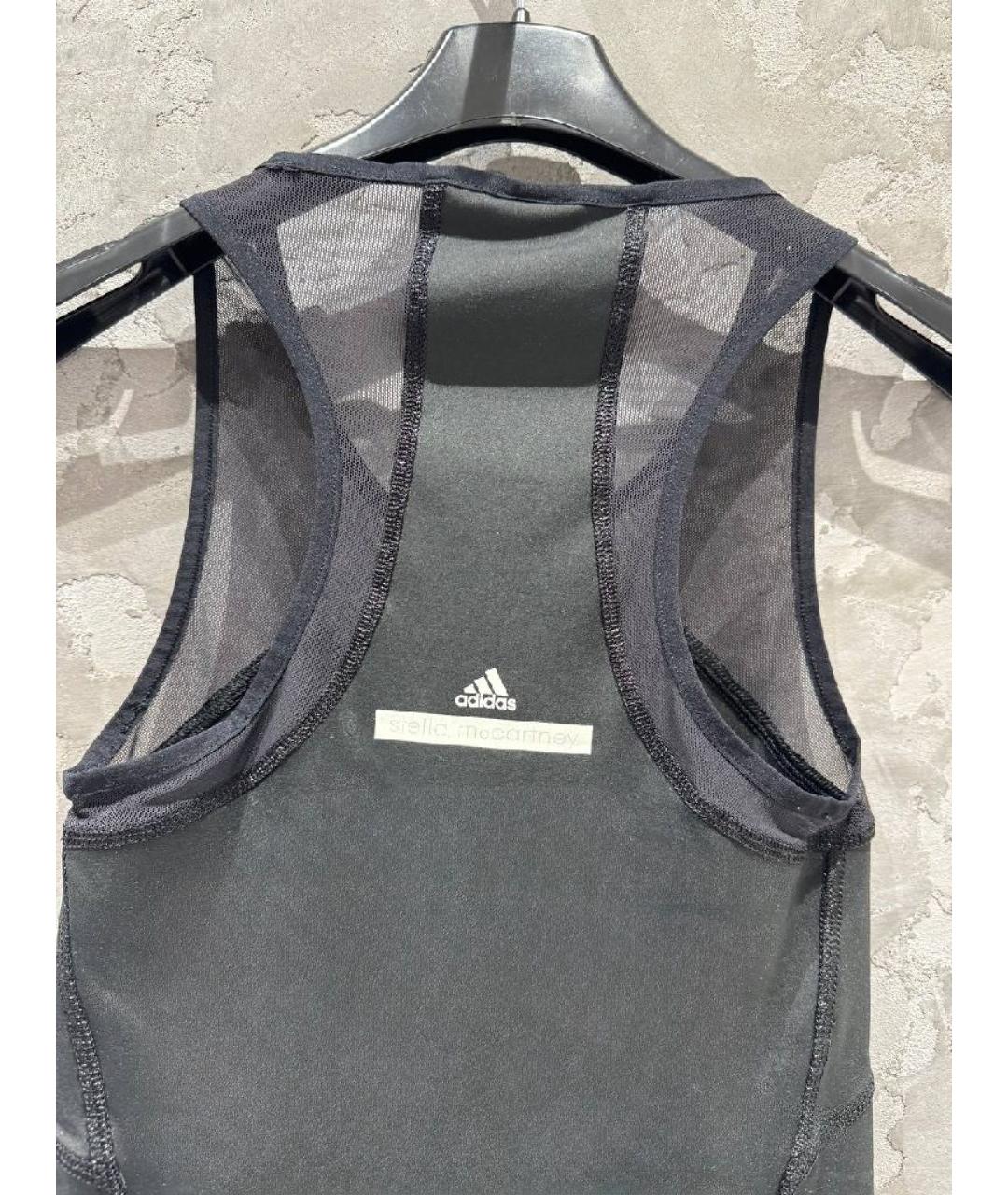 ADIDAS BY STELLA MCCARTNEY Черная полиамидовая майка, фото 5