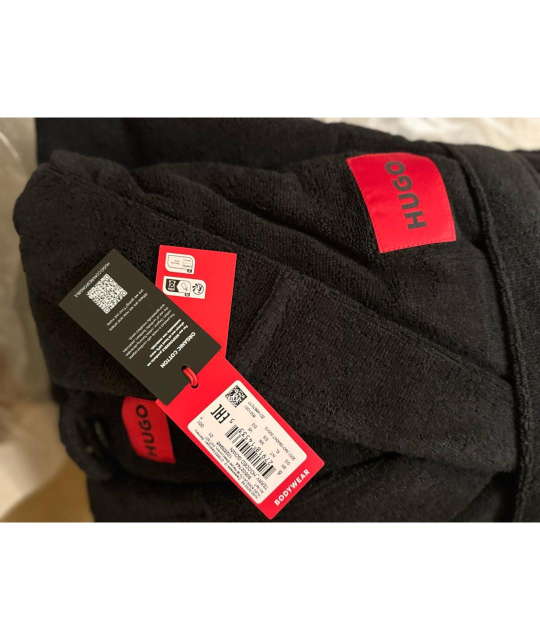 HUGO Черный халаты, фото 5