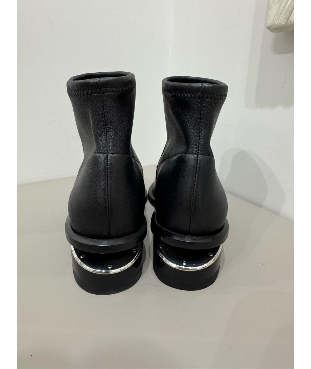 ALEXANDER WANG Черные кожаные ботинки, фото 4