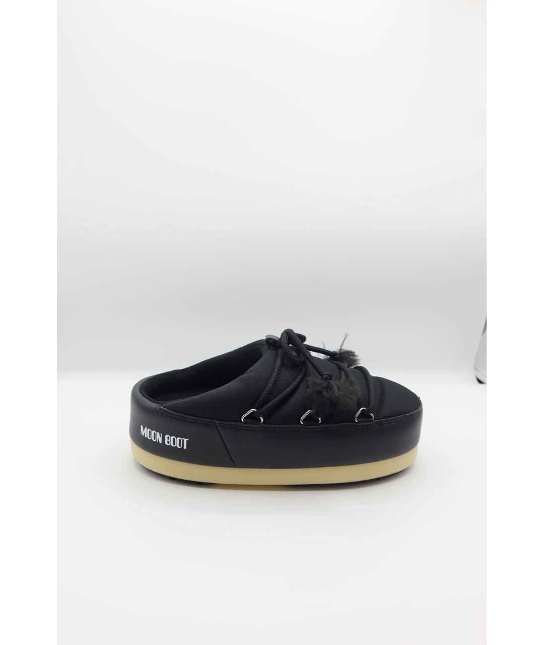 MOON BOOT Черные текстильные ботинки, фото 4