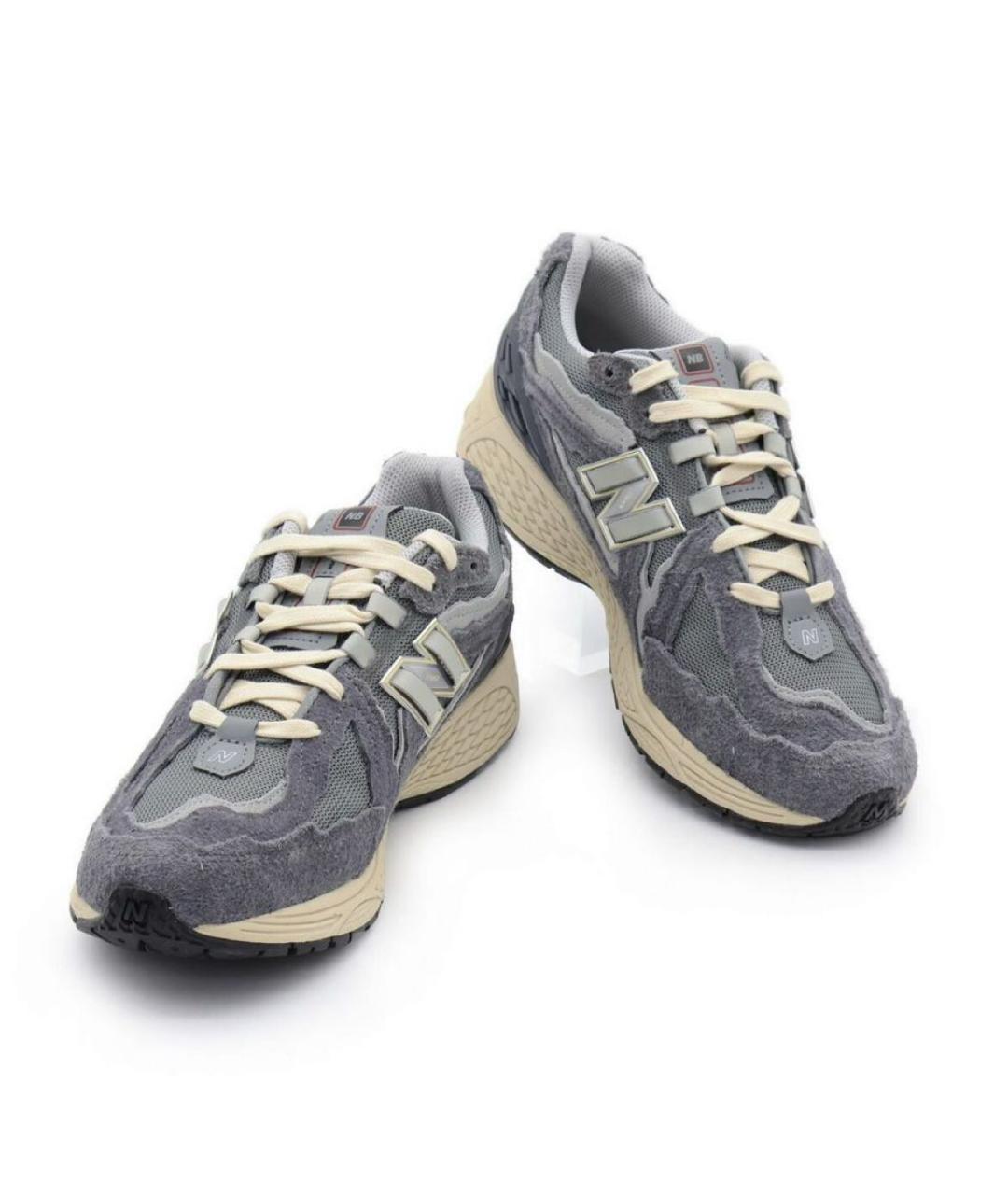 NEW BALANCE Серые замшевые кроссовки, фото 5