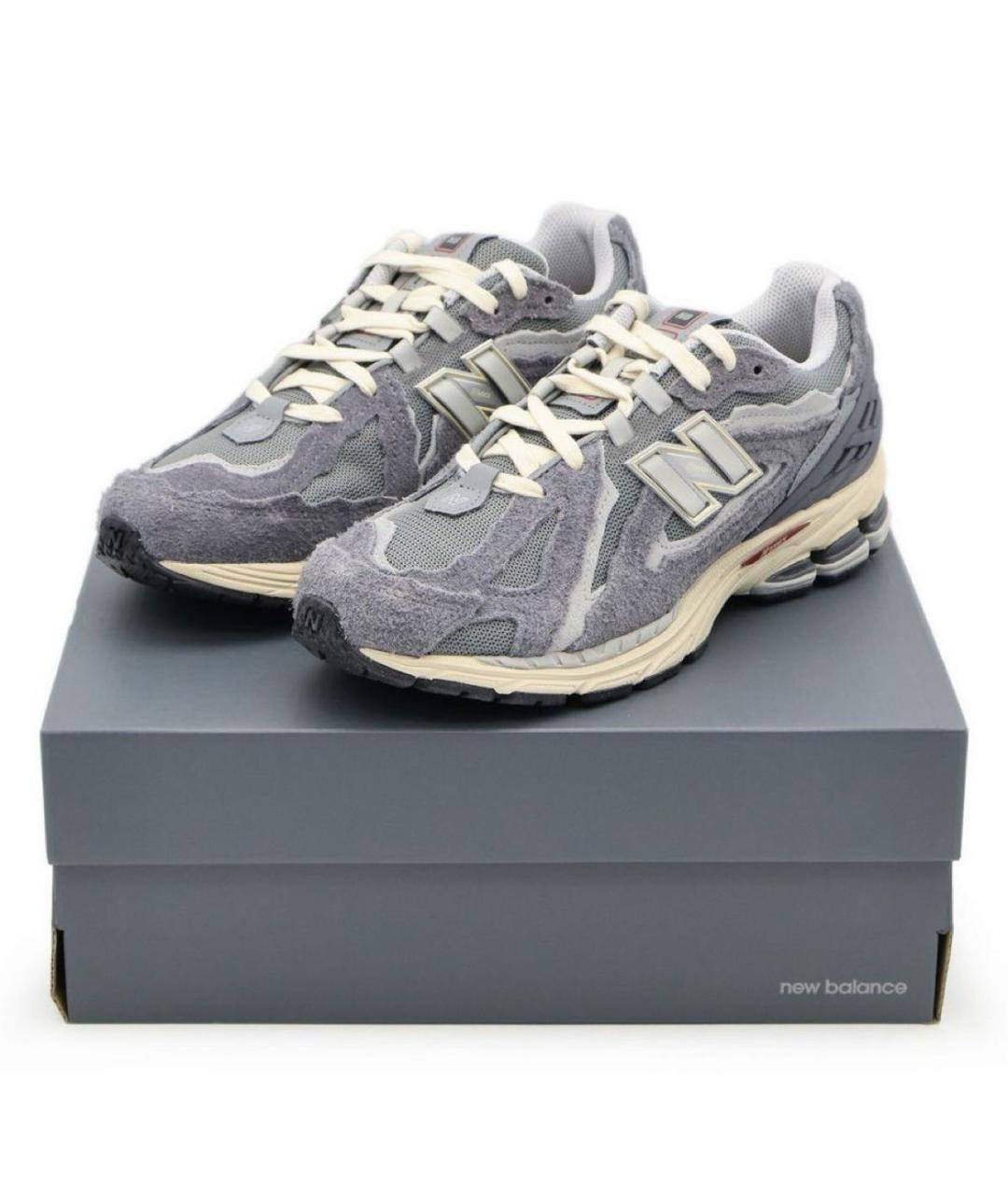 NEW BALANCE Серые замшевые кроссовки, фото 2