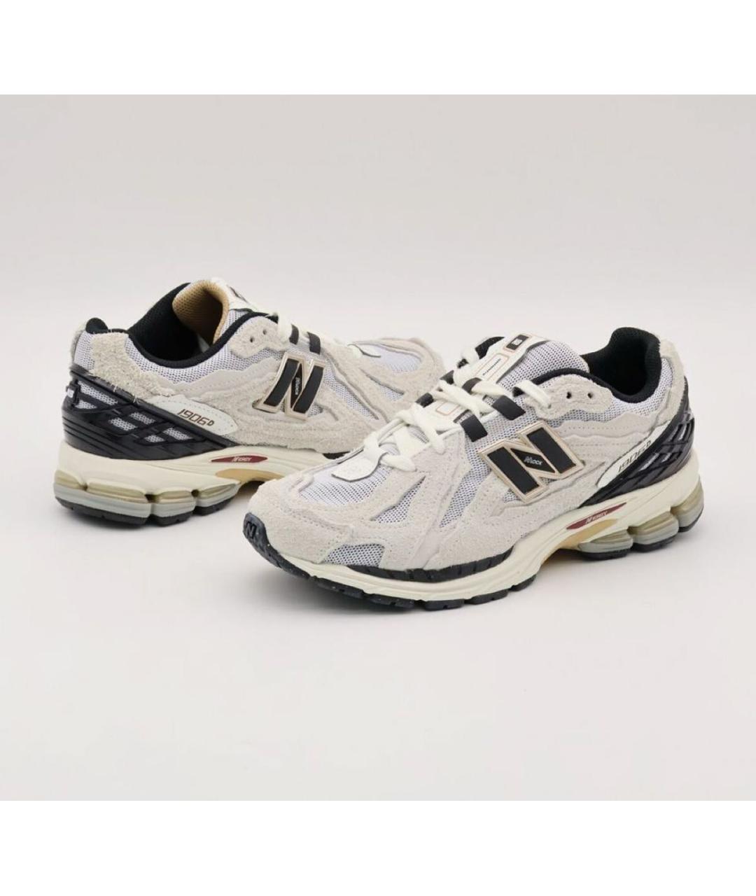 NEW BALANCE Бежевые замшевые низкие кроссовки / кеды, фото 3