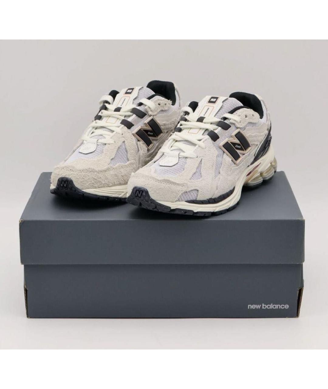 NEW BALANCE Бежевые замшевые низкие кроссовки / кеды, фото 2