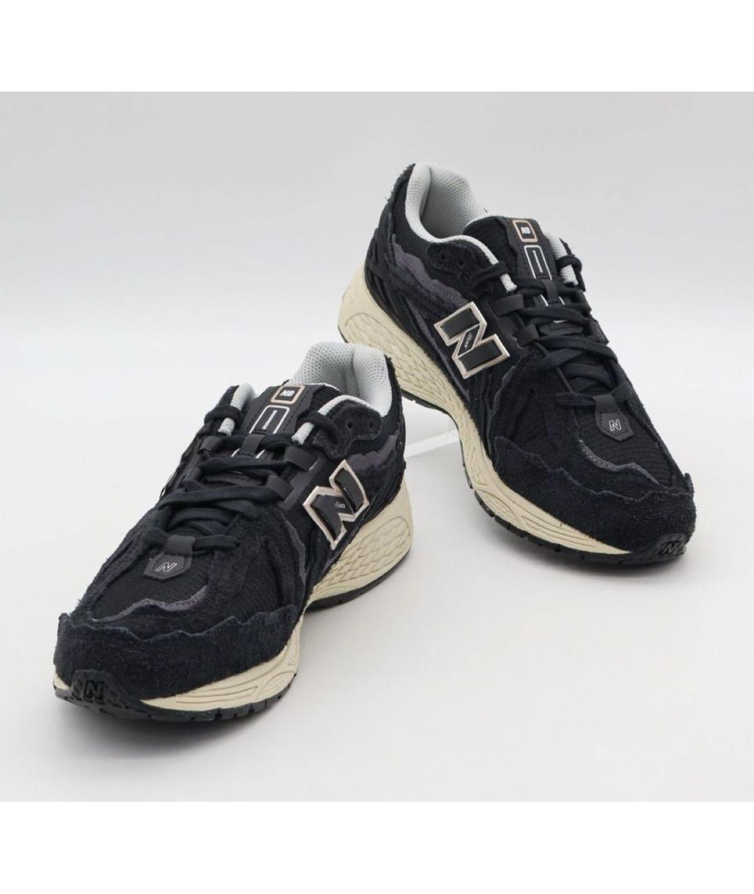 NEW BALANCE Черные замшевые низкие кроссовки / кеды, фото 4