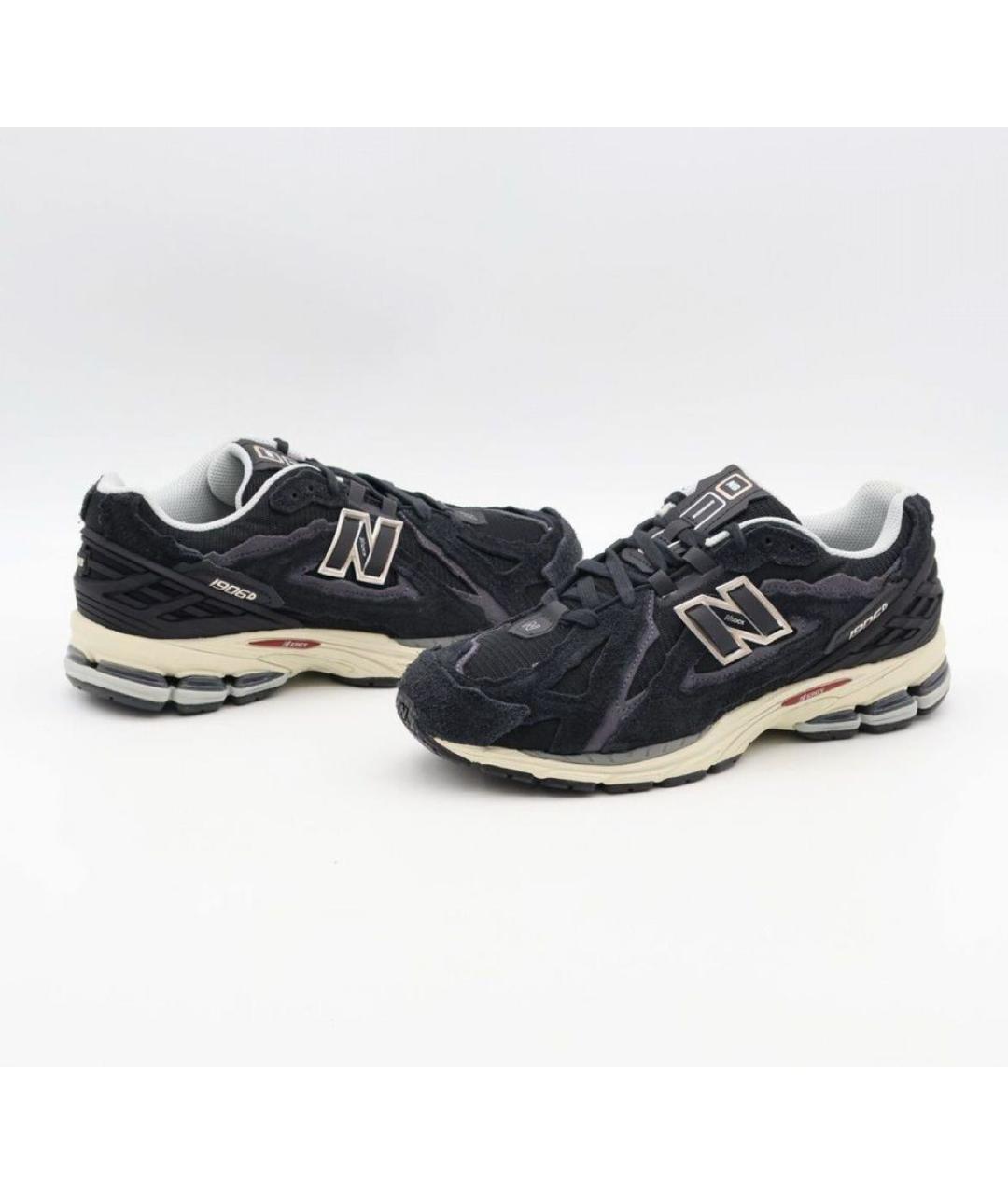 NEW BALANCE Черные замшевые низкие кроссовки / кеды, фото 3