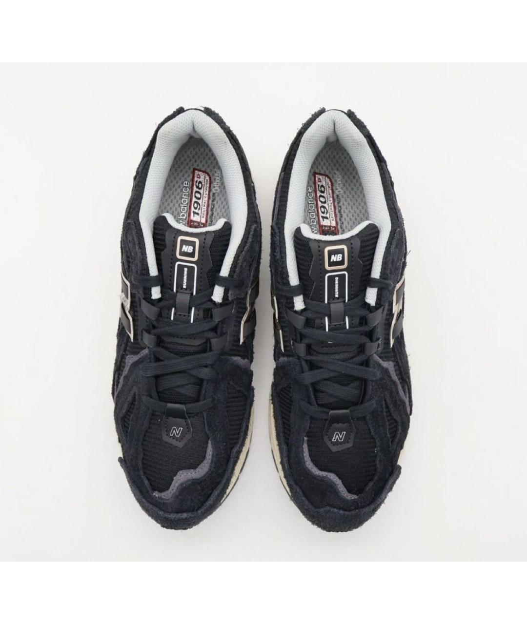 NEW BALANCE Черные замшевые низкие кроссовки / кеды, фото 5