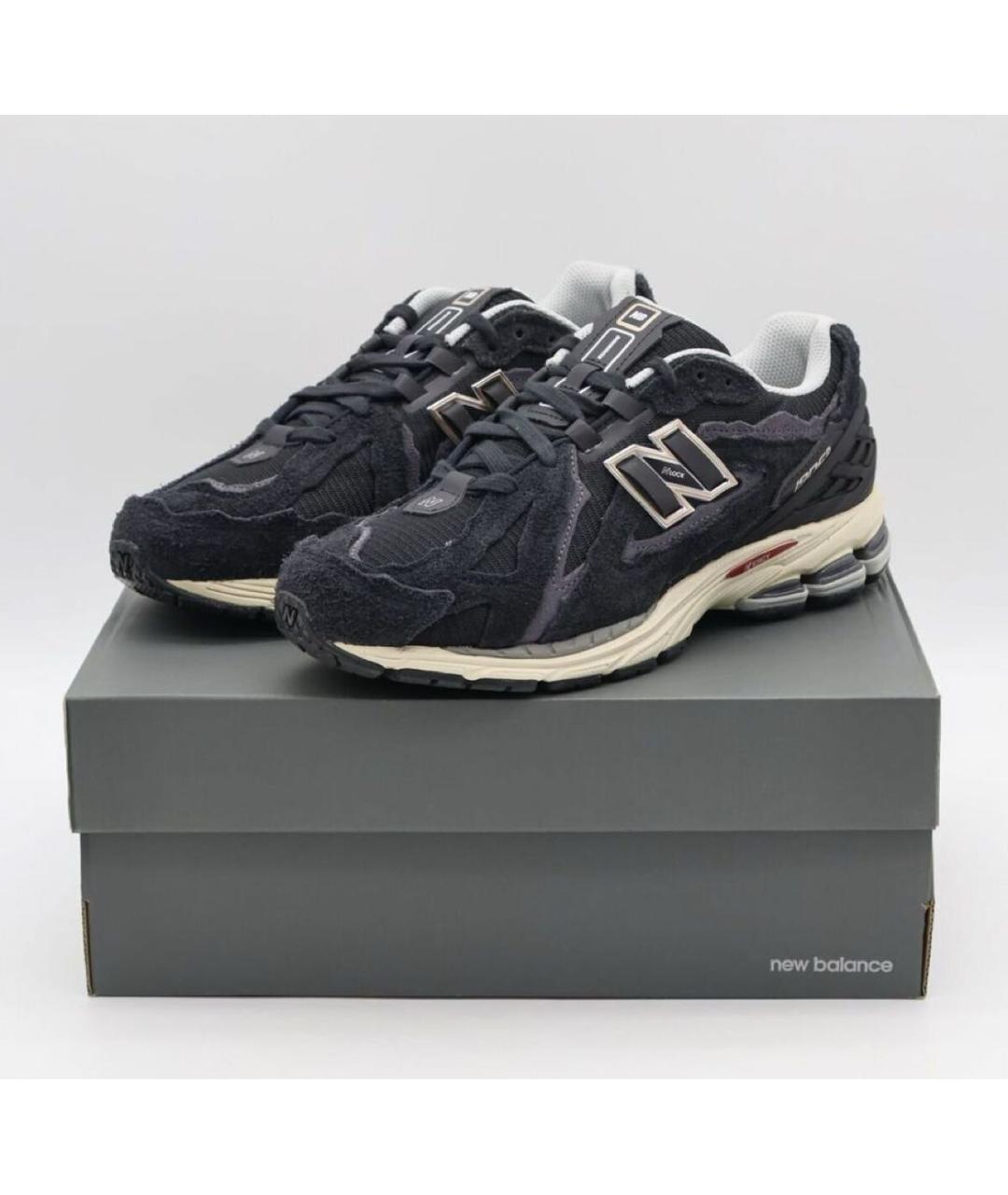 NEW BALANCE Черные замшевые низкие кроссовки / кеды, фото 2