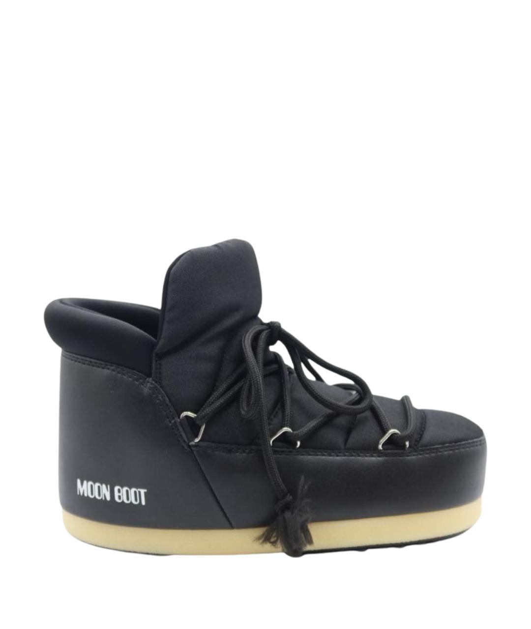 MOON BOOT Черные низкие ботинки, фото 1