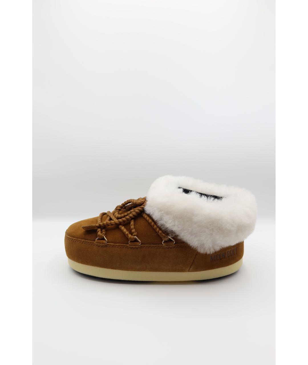 MOON BOOT Коричневые замшевые ботинки, фото 8
