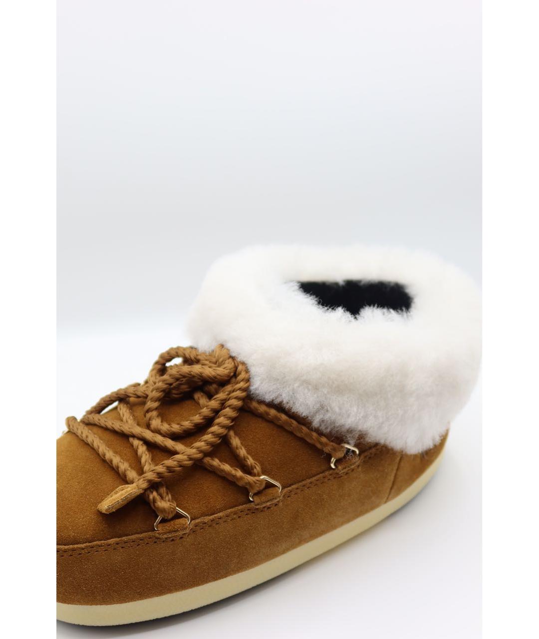 MOON BOOT Коричневые замшевые ботинки, фото 4