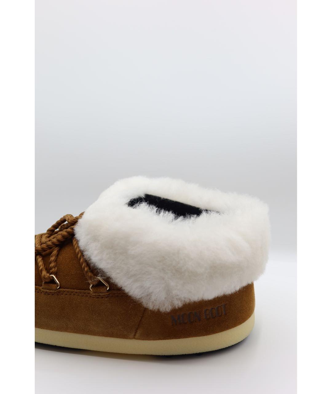 MOON BOOT Коричневые замшевые ботинки, фото 2