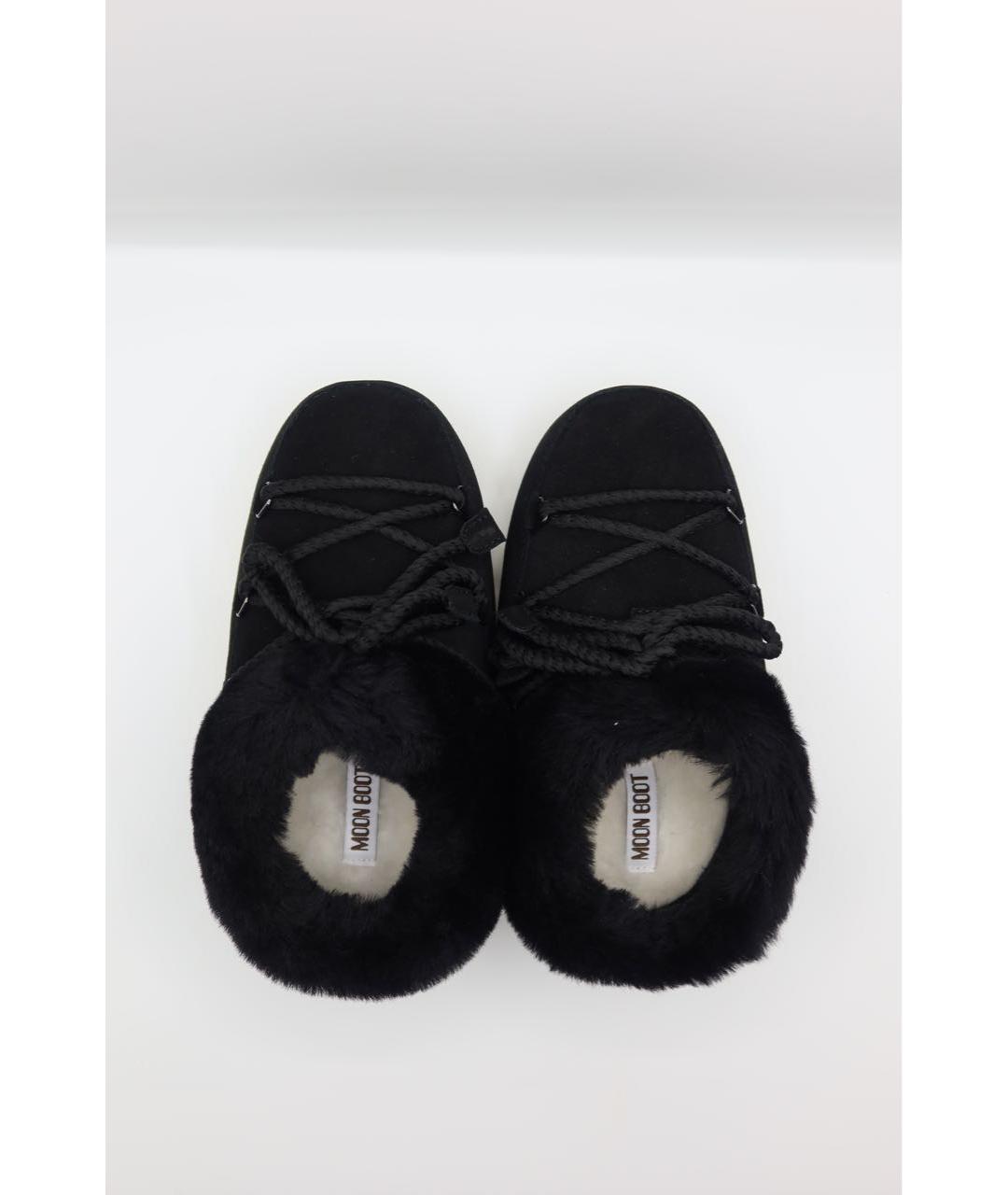MOON BOOT Черные замшевые ботинки, фото 7