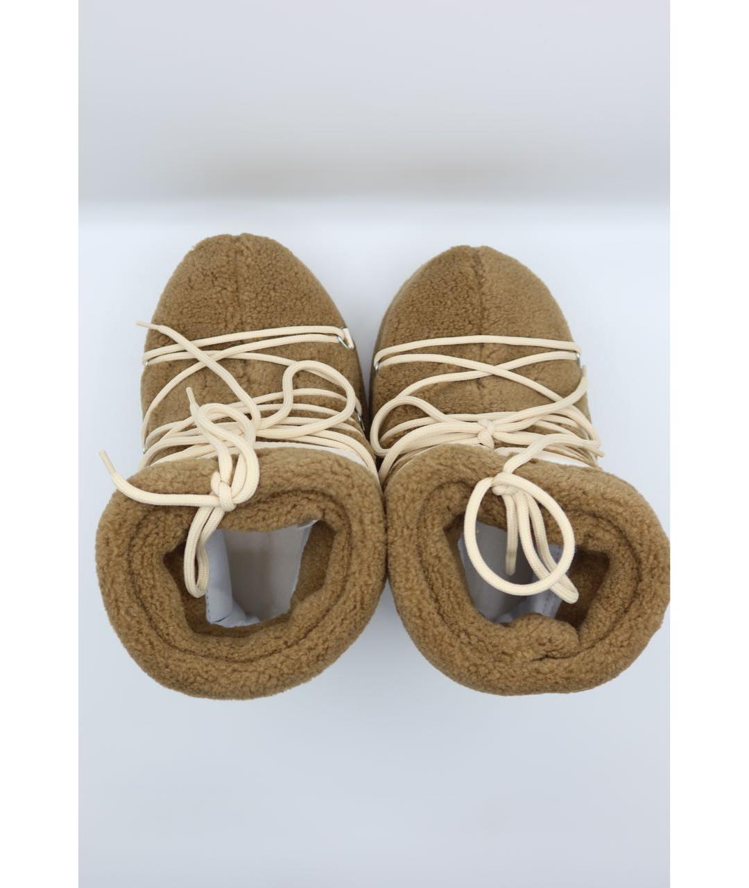 MOON BOOT Коричневые замшевые ботинки, фото 6