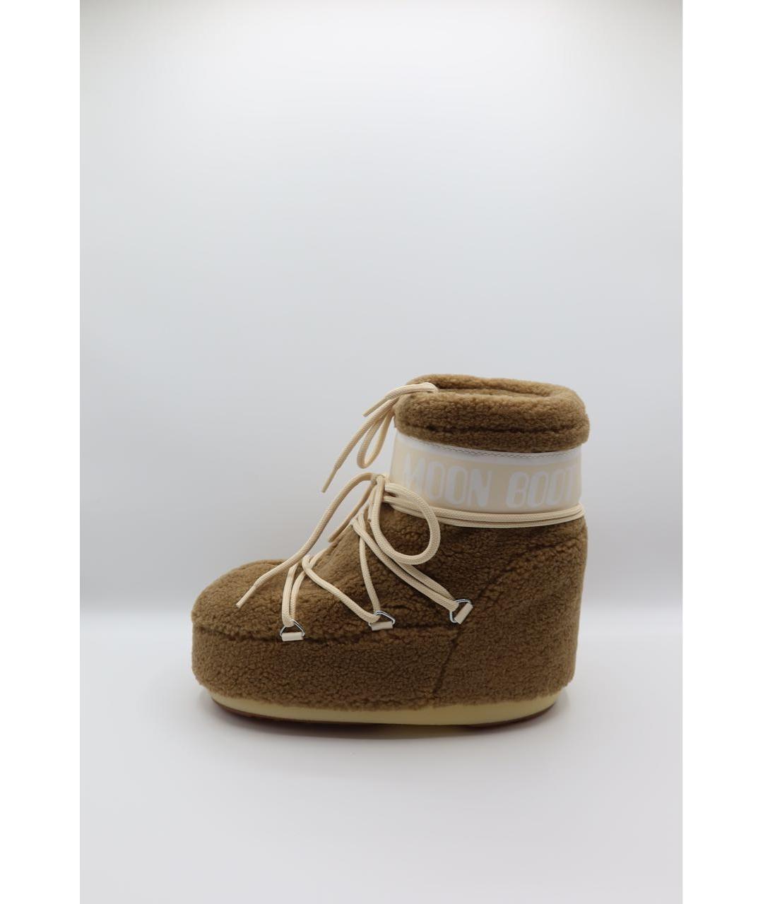 MOON BOOT Коричневые замшевые ботинки, фото 8