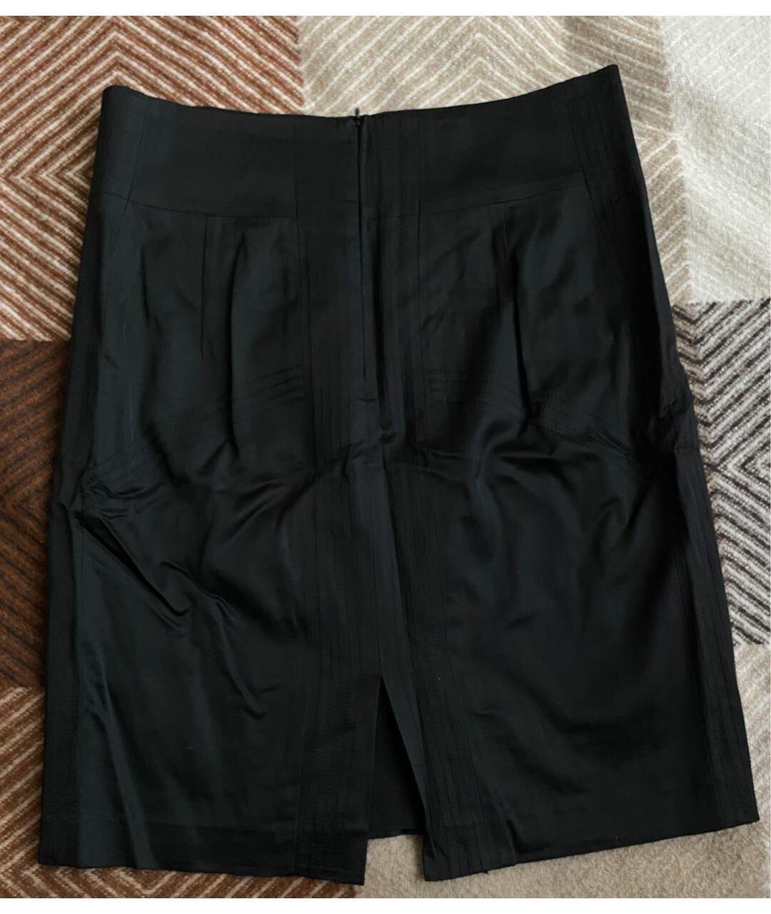 TWIN-SET Черная вискозная юбка миди, фото 2