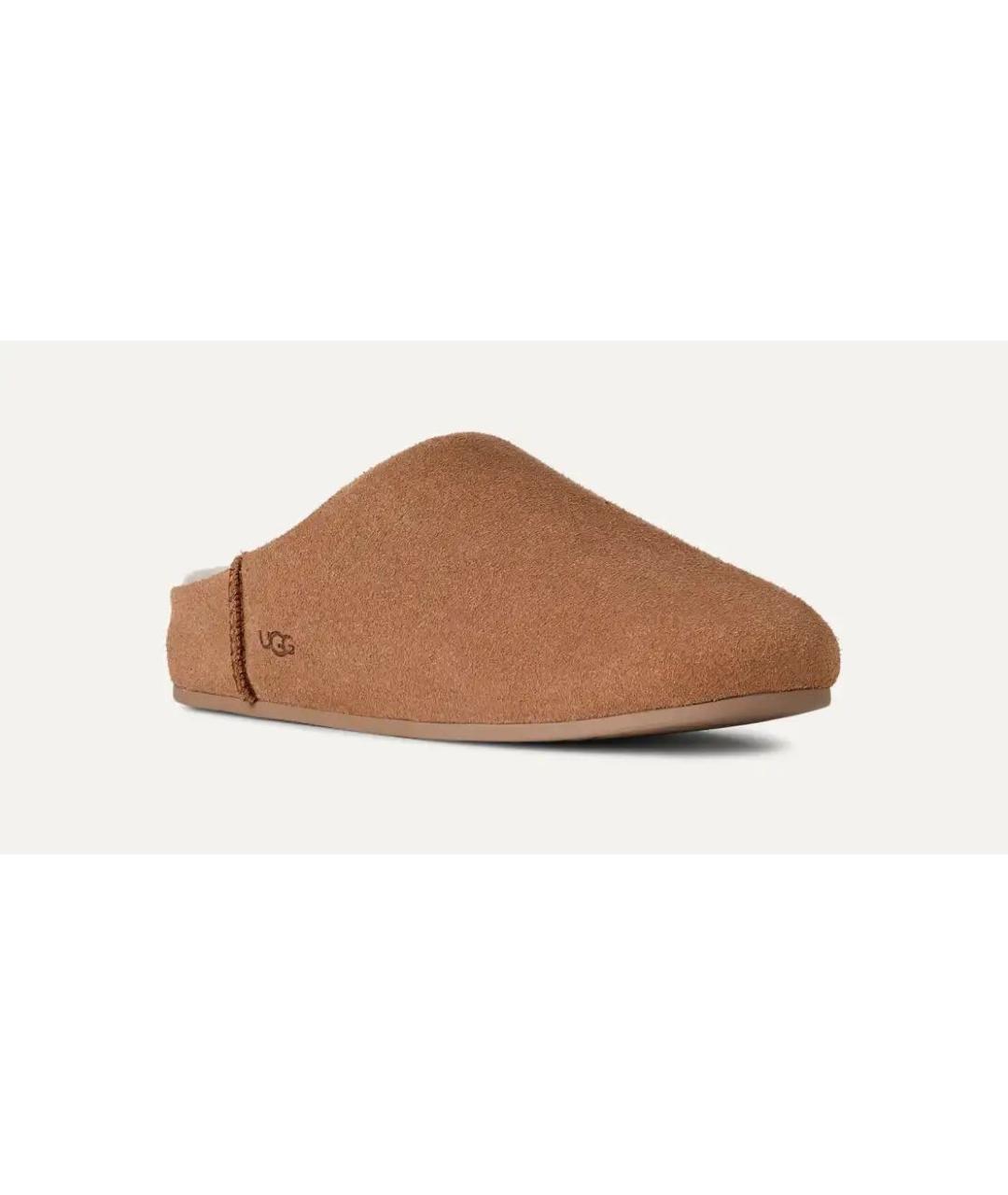 UGG AUSTRALIA Коричневые замшевые мюли, фото 2