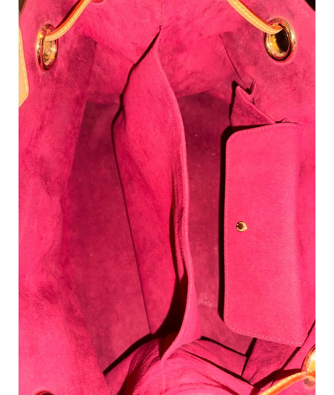 LOUIS VUITTON Белая кожаная сумка тоут, фото 4