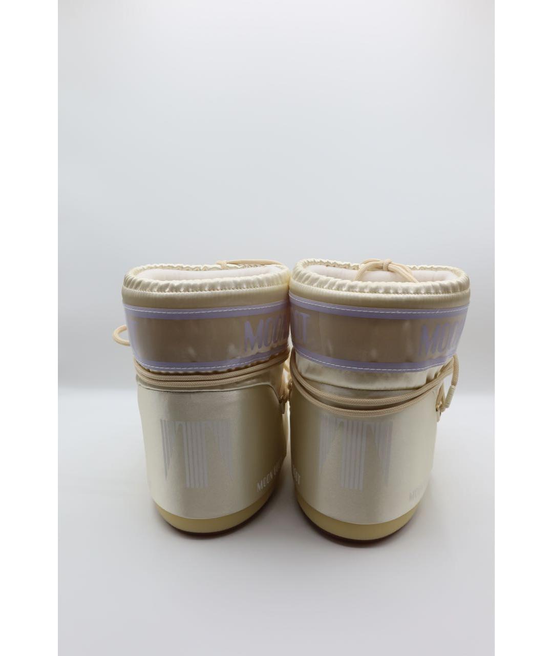 MOON BOOT Бежевые текстильные ботинки, фото 5