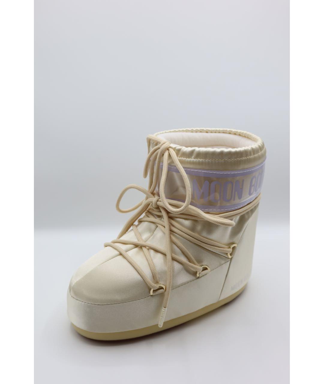 MOON BOOT Бежевые текстильные ботинки, фото 3