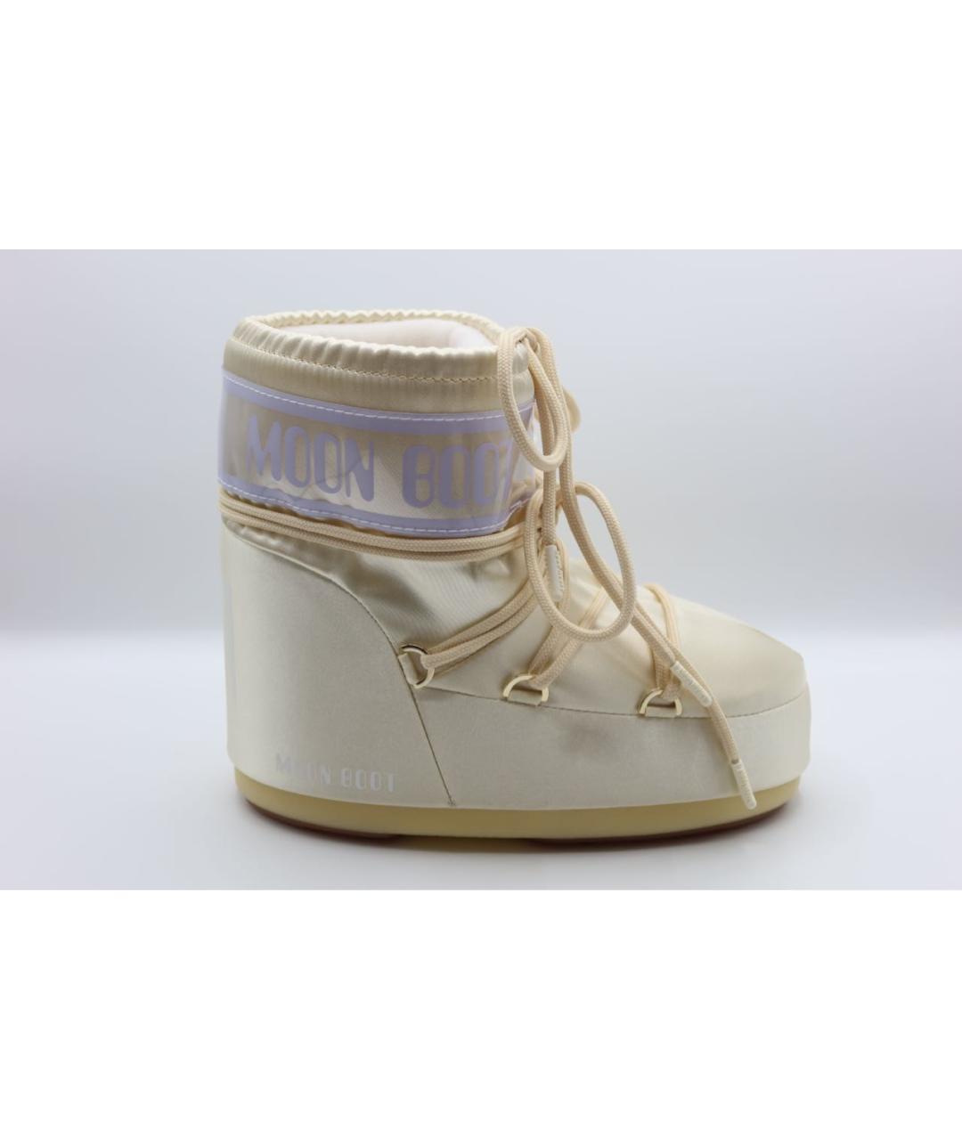 MOON BOOT Бежевые текстильные ботинки, фото 4