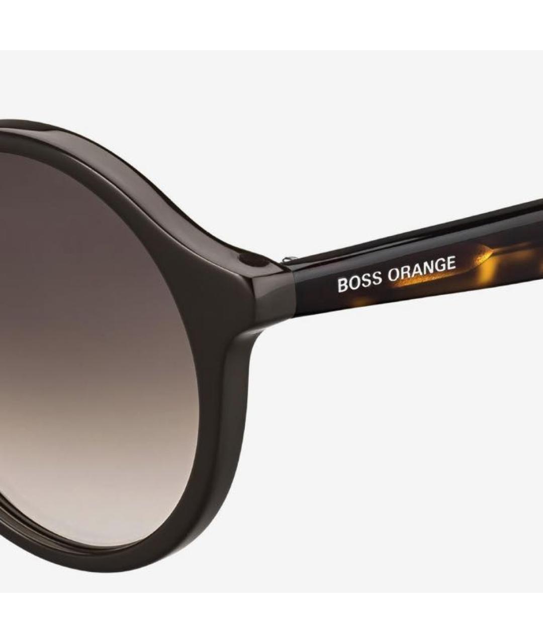 HUGO BOSS Коричневые пластиковые солнцезащитные очки, фото 3