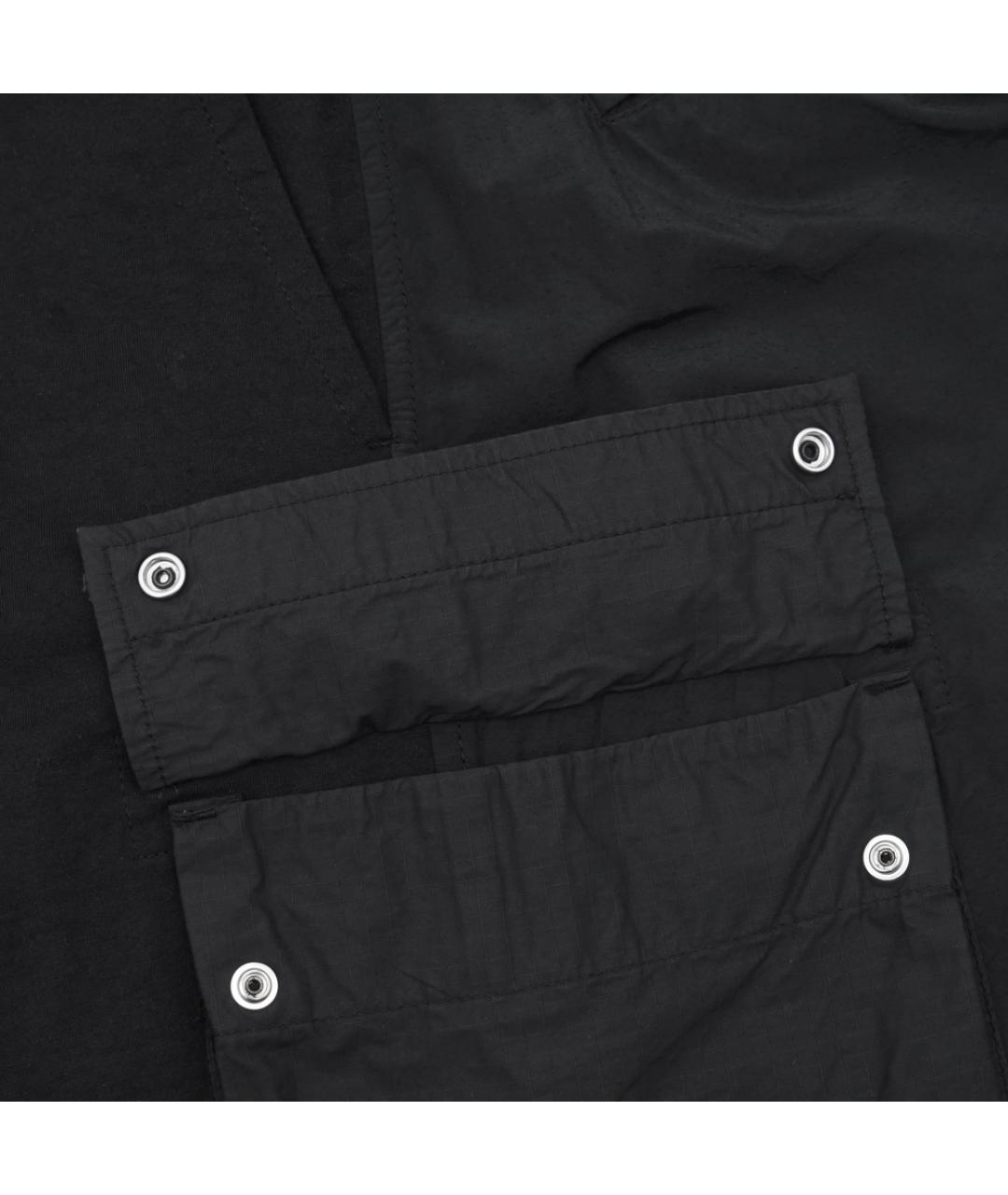 STONE ISLAND Черные полиамидовые повседневные брюки, фото 5