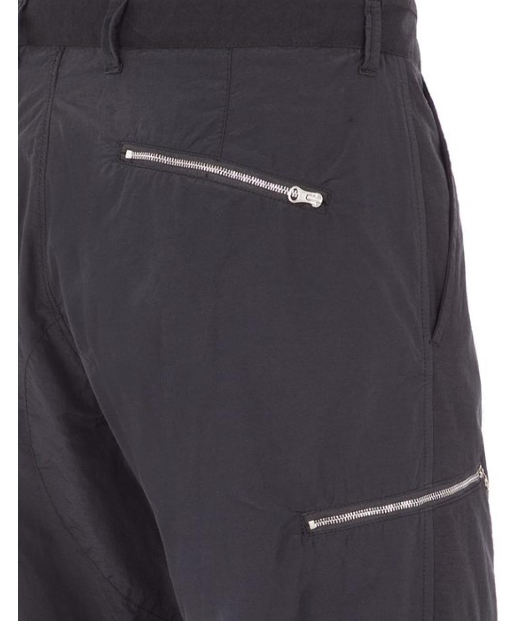 STONE ISLAND Черные полиамидовые повседневные брюки, фото 9