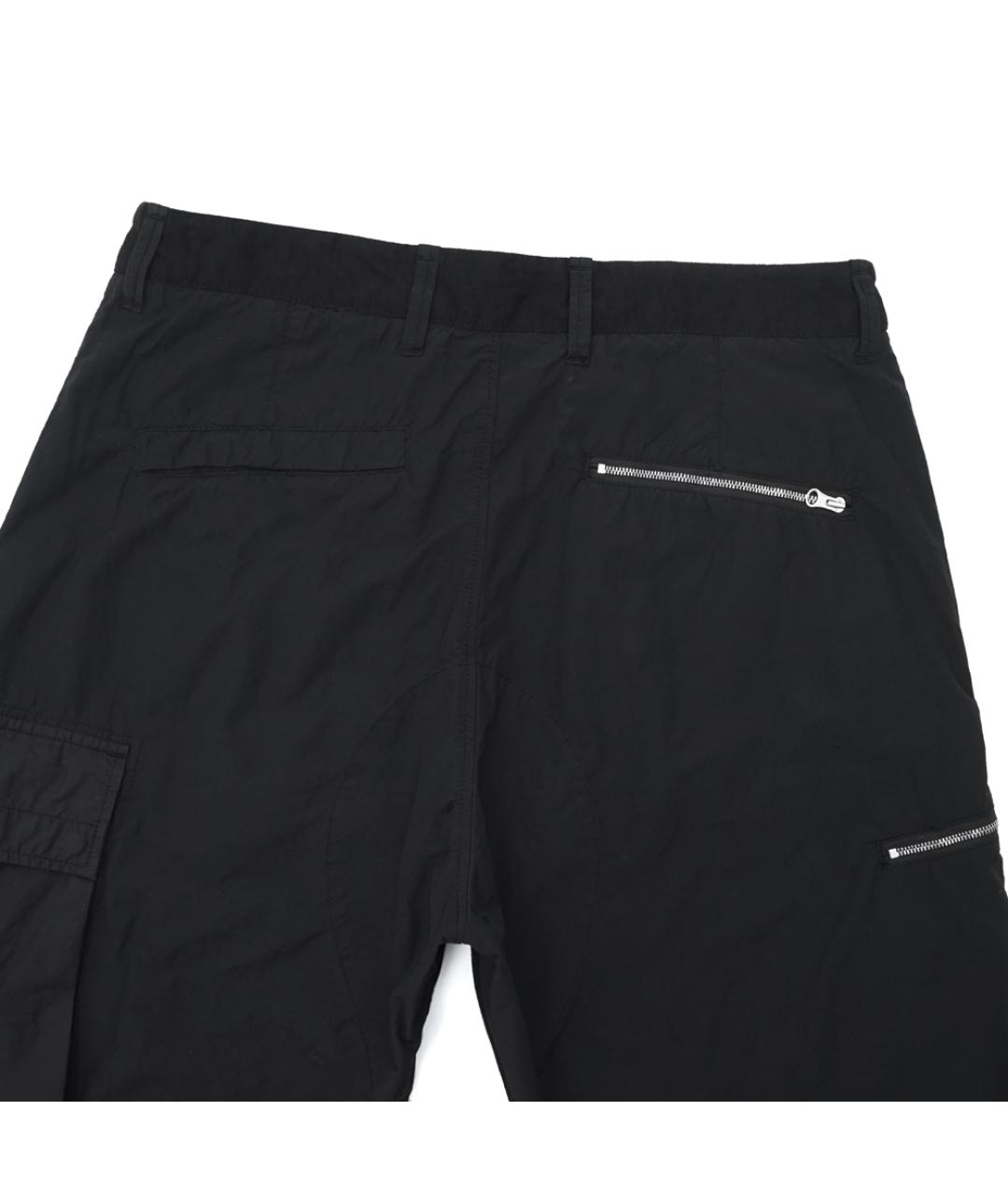 STONE ISLAND Черные полиамидовые повседневные брюки, фото 6
