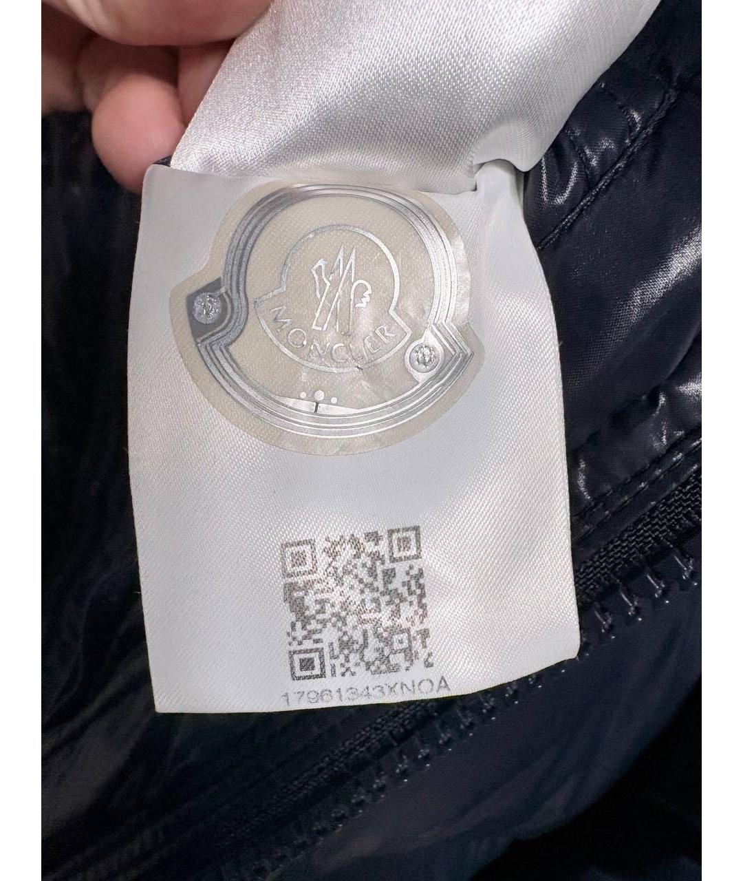 MONCLER Темно-синий пуховик, фото 7
