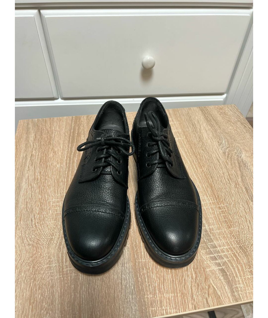 LANVIN Черные кожаные ботинки, фото 5