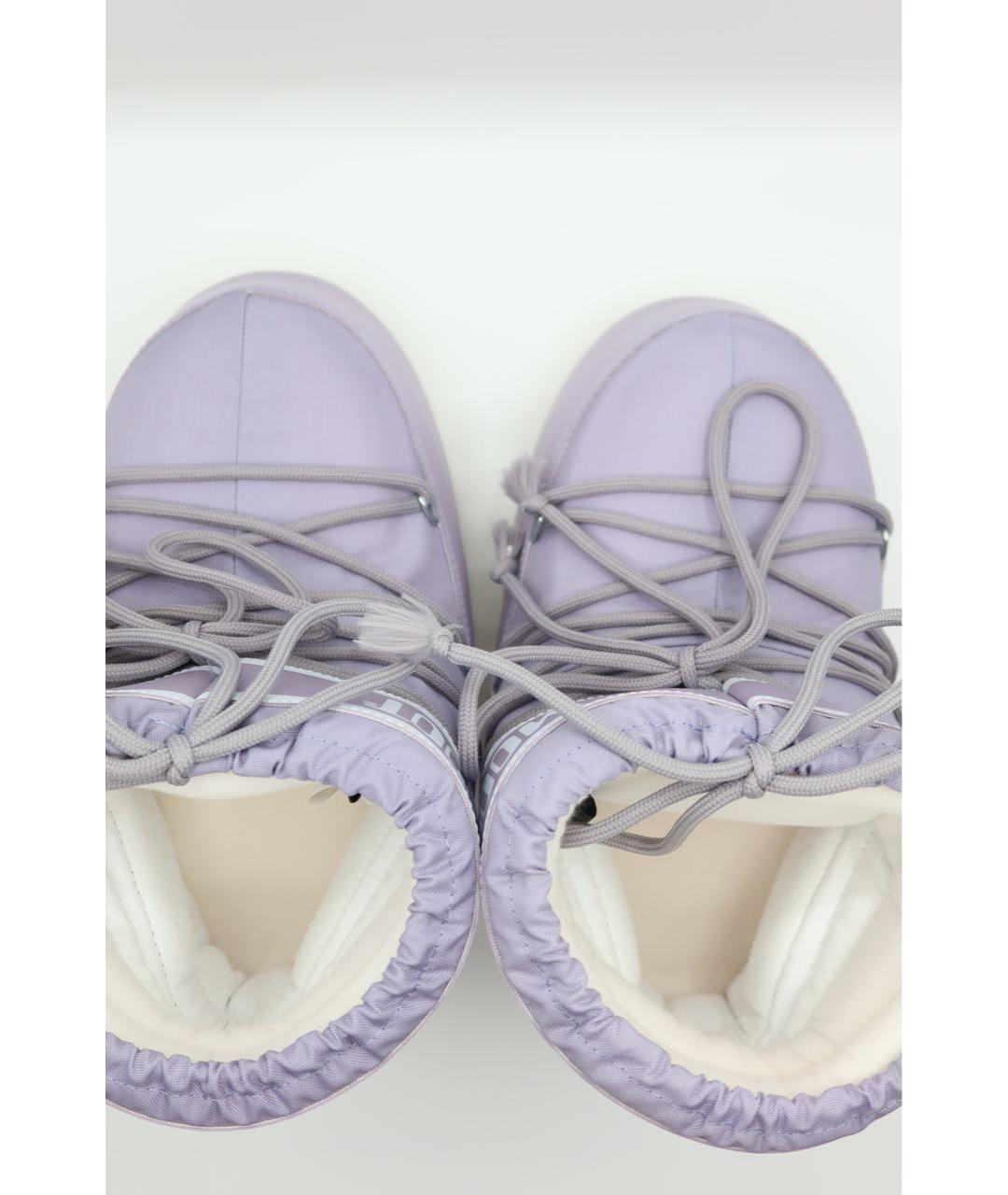 MOON BOOT Фиолетовые текстильные ботинки, фото 6